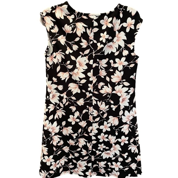 Nine West Black Multi Women's Cap
Sleeve Printed Swing Dress - Picture 4 of 9